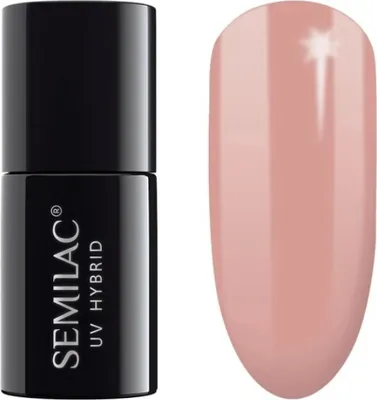Produktbild von Semilac | Hybridlack - #136 Creme Muffin - Pink - 7ml - Semilac Uv Hybrid - Nagellack
