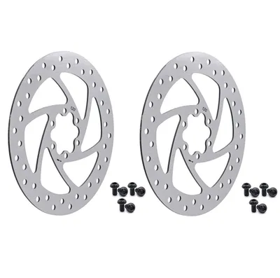 Produktbild von 2er Set Bremsscheibe silber 120mm 6 Loch Segway Ninebot ZT3 Pro Scheibenbremse
