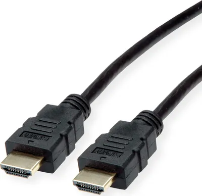 Produktbild von ROLINE HDMI High Speed Kabel mit Ethernet, TPE, schwarz, 1 m