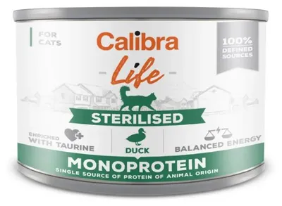 Image de CALIBRA Cat Life Sterilised Duck - nourriture humide pour chats - 200 g