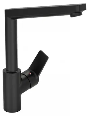 Produktbild von Hansa Einhebelmischer Küchenarmatur HANSATWIST Ausladung 193 mm DN15 Matt-Schwarz, 0920220333