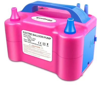 Produktbild von Elektrische Luftpumpe mit Doppellochgebläse leise <85dB, tragbare aufblasbare Party Pumpe für Ballons Dekoration Events