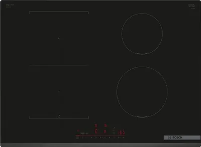 Produktbild von Bosch Serie 6 PVS731HC1E, Schwarz, Integriert, 70 cm, Zonen-Induktionskochfeld, Glaskeramik, 4 Zone(n)