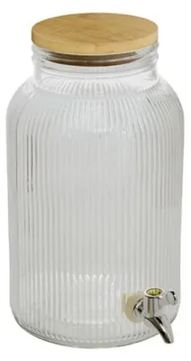 Produktbild von Secret de Gourmet Getrankespender - 6 Liter - Glas - Limonadenspender - Wasserspender - transparent