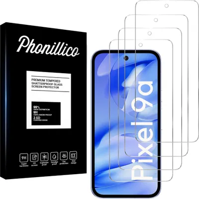 Image de Verre trempé pour Google Pixel 9a [4 pièces] Protection d'écran Screen Protector Film Anti-Rayures Glas Resistant Phonillico®