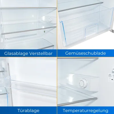 Produktbild von Exquisit Vollraumkühlschrank KS16-V-H-010E weiss | 133 l Nutzinhalt | Weiß