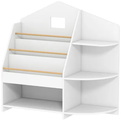 Productafbeelding van AIYAPLAY Boekenrek voor kinderen, kinderrek met 4 open vakken en 3 planken