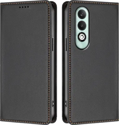 Immagine prodotto di Custodia in pelle per Oppo K12X 5G, custodia a libro magnetica in Finto cuoio con supporto, nera
