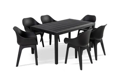 Zdjęcie produktu dla Zestaw Mebli Ogrodowych Liveto Duo 6 krzeseł + stół