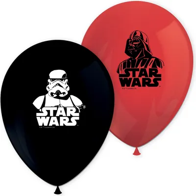Immagine prodotto di Palloncini Star Wars Final Battle, 8 pezzi, rosso e bianco, 30 cm, decorazione compleanno