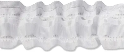 Produktbild von Interdeco Gardinenband / Kräuselband Universal Weiß, 50 mm, Pack. 10 Meter
