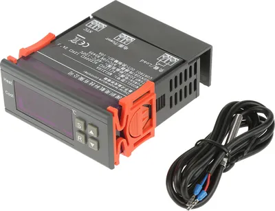 Produktbild von MH1210A Mini-Digital-LED-Thermostat Temperaturregler mit Sensorfühler (DC24V)