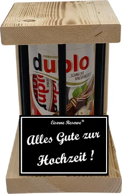 Produktbild von duplo Riegel - Notfall Reserve - Black Edition - Alles Gute zur Hochzeit - Hochzeit Geschenk