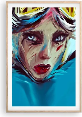 Produktbild von Gerahmtes Poster - Rahmen in heller Eiche - Stück Modern Frau - 61x91,5 cm - Wand Bild - Wanddeko - Wandbilder - Kunstposter - Wandposter - Bilderrahmen - Bilder - Kunstdruck - P2NPA61x91-4650