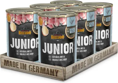 Produktbild von 6 x 400 g Belcando Junior Geflügel mit Ei