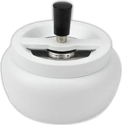 Produktbild von Schleuderaschenbecher / Drehascher Metall WHITE matt, Ø 13cm