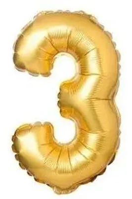 Produktbild von Mattgoldener Folienballon, 36,9 cm – Arpex