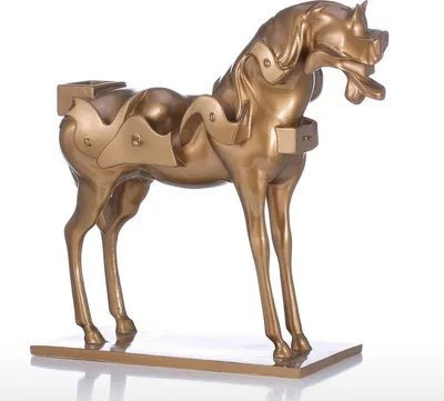Produktbild von Tomfeel Surrealismus Pferd Harz Skulptur Wohnaccessoire Moderne Kunst Figur