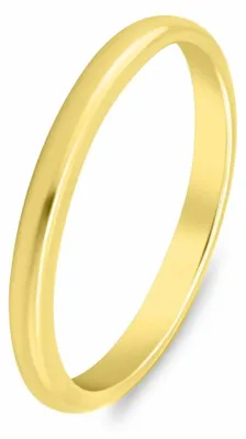 Obrázek produktu pro Minimalistický pozlacený snubní prsten RI149Y – obvod: 58 mm