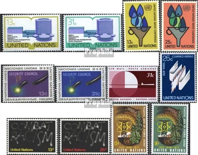 Produktbild von Briefmarken UNO - New York 1977 Mi 303-314 (kompl.Ausg.) Jahrgang 1977 komplett postfrisch Sondermarken