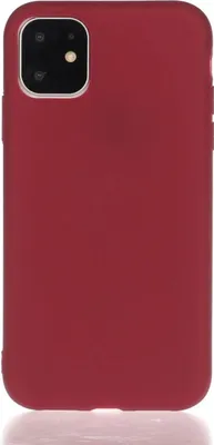 Produktbild von König Design Hülle kompatibel mit Apple iPhone 13 Kunststoff Soft Handyhülle - Handy Case Rot