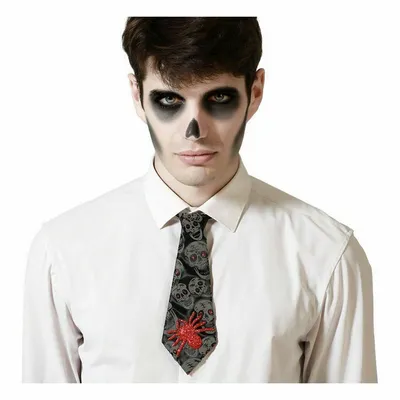 Produktbild von Krawatte Spinnennetz Halloween