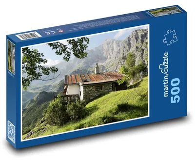 Obrázek produktu pro Puzzle 500 Horská chata na svahu - martinpuzzle