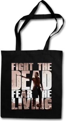 Produktbild von Urban Backwoods Fight The Dead Fear The Living II, Stofftasche, Farbe: Schwarz