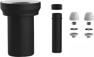 Produktbild von SANIT WC-Anschlussgarnitur 180 mm DN90 PP weiß - 58.933.00..0000