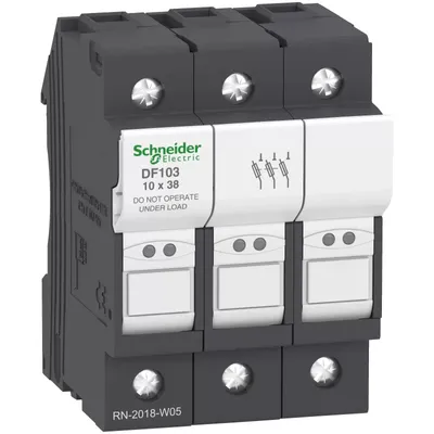 Productafbeelding van Schneider Electric DF103, zwart, wit, 3-polig, 690 V, 690 V, 32 A, IP20