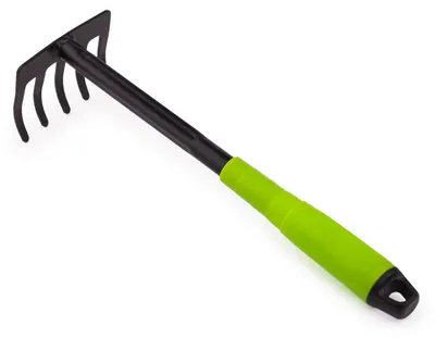 Immagine prodotto di Mivos Rastrello da giardino ergonomico a 5 denti, 85 mm