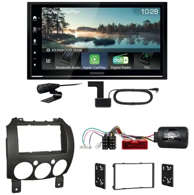 Produktbild von Kenwood DMX7722DABS Android Auto CarPlay Einbauset für Mazda 2 2008-2014