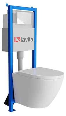 Produktbild von LAVITA WC-Set SOFI LAV 101 LAV 200.4.1 spülrandlos Weiß