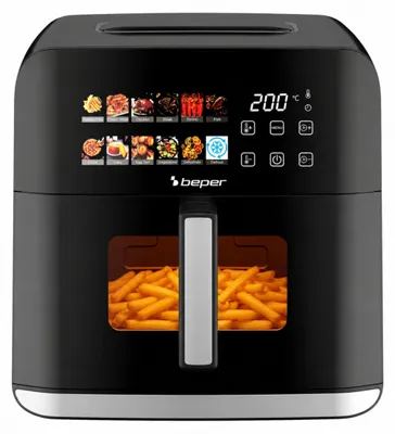 Heißluftfritteuse 9 l, 1800 W, Touchscreen, 12 Programme, Timer