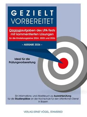 Immagine prodotto di Gezielt vorbereitet - Originalaufgaben des LPA-Tests mit kommentierten Lösungen - Ideal für die Prüfungsvorbereitung