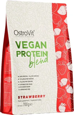 Produktbild von OstroVit | Vegan Protein Blend | Pea + Soy + Pumpkin Strawberry