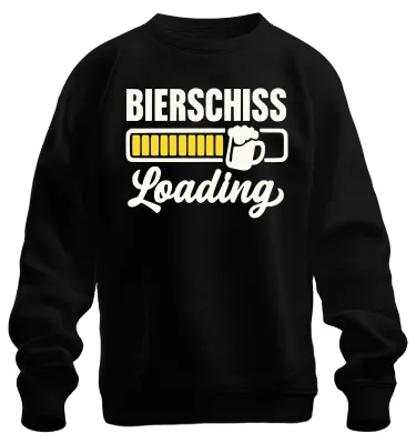 Produktbild von Bierschiss Loading  Bier Party Geschenk JGA Sweatshirt Pullover, Schwarz, XXL