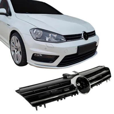 Kühlergrill Sportgrill Grill Chrom / Schwarz für VW Golf 7 VII ab 2012-2017 – Produktansicht