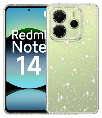 Produktbild von Techsuit SparkleSkin Series Hülle für Xiaomi Redmi Note 14 4G (164,84 x 78,15 x 8,16 mm) – transparent