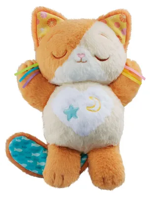 Image de VTech Slaap Zacht, chat en peluche, sons, fonction parlante, piles AA requises, en peluche, multicolore