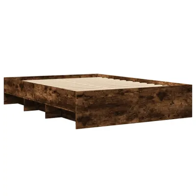 Produktbild von Bettgestell ohne Matratze Räuchereiche 140x190 cm Holzwerkstoff