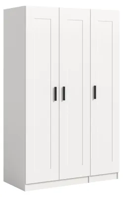 Produktbild von Garderobenschrank Kleiderschrank Visby | 3-türig | weiß
