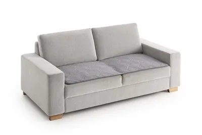 Produktbild von Weiche Tagesdecke Läufer Abdeckung Schutz für Sofa, Sessel CORAL 65x200 Grau