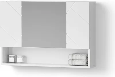 Produktbild von Badspiegelschrank Livinity Ronco Weiß Hochglanz 80.1 x 55 cm, Model 52714
