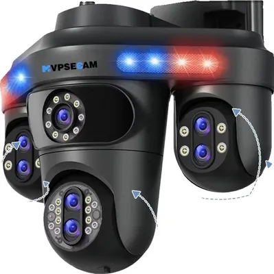 Produktbild von Sicherheitskamera, 10-facher optischer Zoom, intelligente Verfolgung, 35MP WiFi Keine Karte, EU Stecker