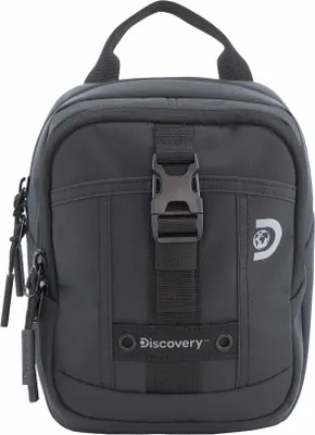 Immagine prodotto di Borsa a tracolla Discovery Shield. Realizzata in resistente poliestere rPET. Colore: nero. Taglia unica
