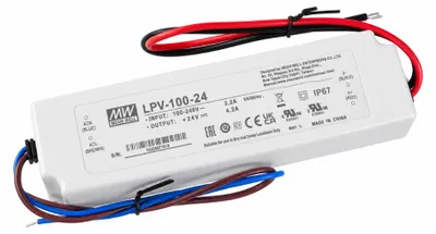 Obrázok produktu pre LED Solution Mean Well napájací zdroj LPV 24V 100W IP67 LPV-100-24