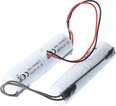 Produktbild von Notleuchtenakku NiMH 4,8V 1800mAh 2x L1x2 Sub-C mit Kabel und Stecker ersetzt Elubat 275 617