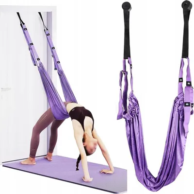 Obrázok produktu pre Závesný uterák na jogu, hojdacia sieť na jogu z polyesteru, maximálne zaťaženie 150 kg - AEROGA