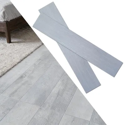 Produktbild von PVC Bodenbelag Selbstklebend Fliesen Vinylboden Holz-Optik, 72 Stück für ca. 10 m², Nachbildung-Dielen für Küche Wohnzimmer Balkon